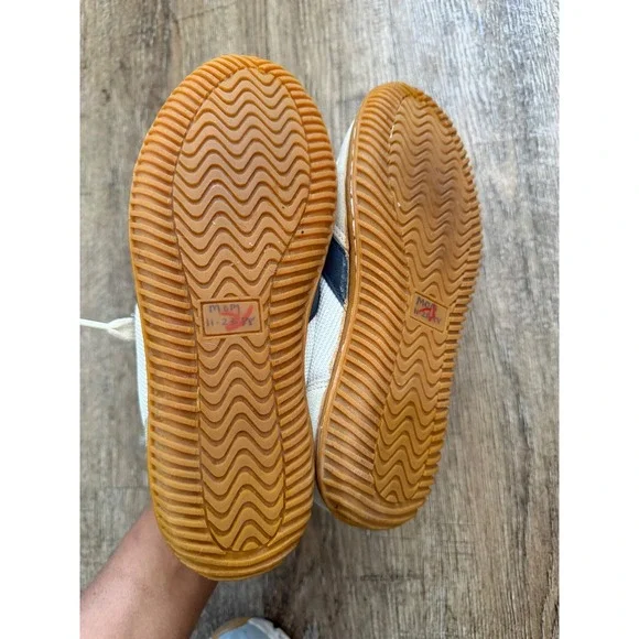 Vintage Converse Star Player Sneakers Size 5.5 Off White Navy Gum Sole Made Kore - Picture 2 of 9